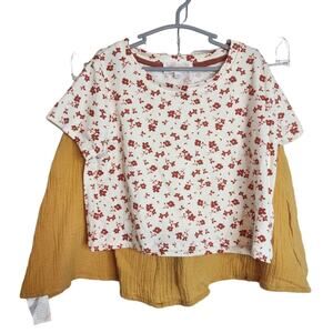 Kensie Girl 3-Piece Bundle, Goldenrod Floral Design, Girls 10